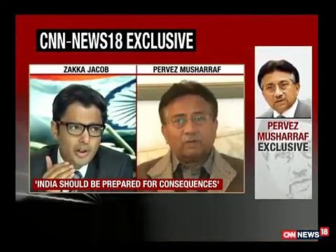 If You Will Strike We Will Strike Back...Pervez Musharraf To Indian Anchor