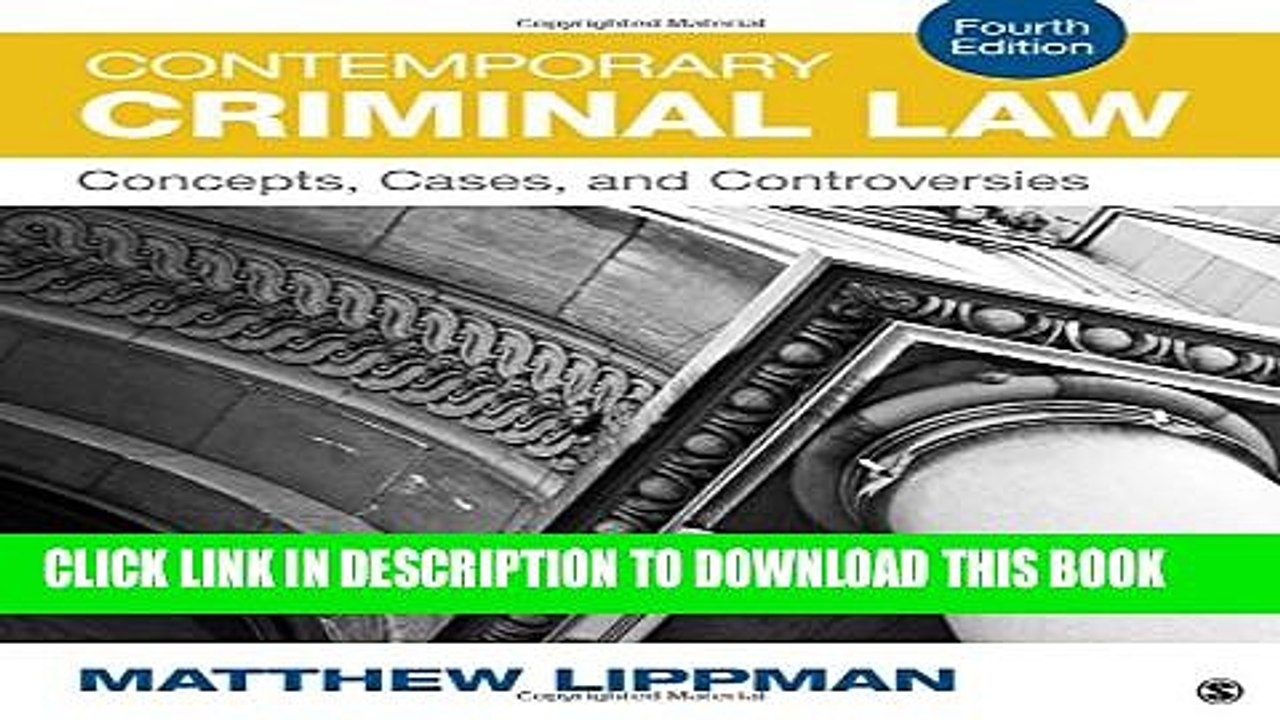 [PDF] Contemporary Criminal Law: Concepts, Cases, and Controversies Popular Colection
