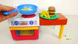 Bộ đồ chơi nấu ăn - Nấu ăn Bằng Đất Nặn Play-Doh với bộ dụng cụ nhà bếp Toys