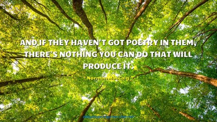 Norman MacCaig Quotes #1