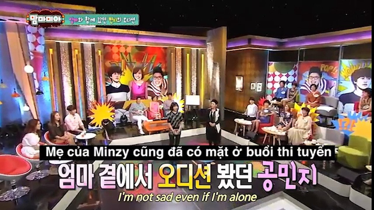 Lần xuất hiện hiếm hoi của minzy trên show truyền hình