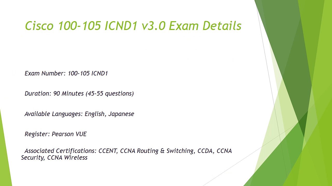 ExamUnion 100-105 ICND1 v3.0 Cisco CCENT Exam Dumps Questions