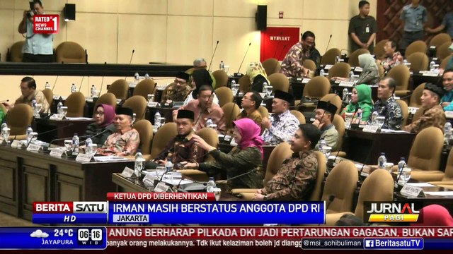 Diberhentikan dari Ketua DPD, Irman Masih Berstatus Anggota DPD