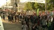Miles protestan en Bruselas contra tratados con EEUU y Canadá