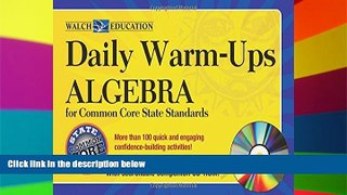 Must Have PDF  Daily Warm-Ups:Algebra for Common Core Standards  Best Seller Books Most Wanted