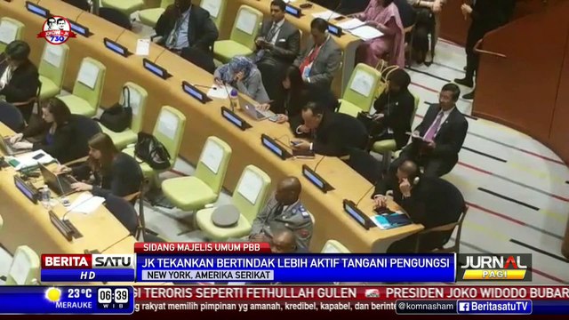 Pidato di Sidang PBB, JK: Dunia Harus Aktif Tangani Masalah Pengungsi
