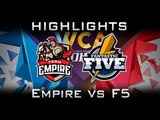 Empire vs F5 (Fantastic Five)  Highlights 2 match - WCA 2016 S2 EU Quals