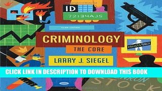 [PDF] Criminology: The Core Full Colection