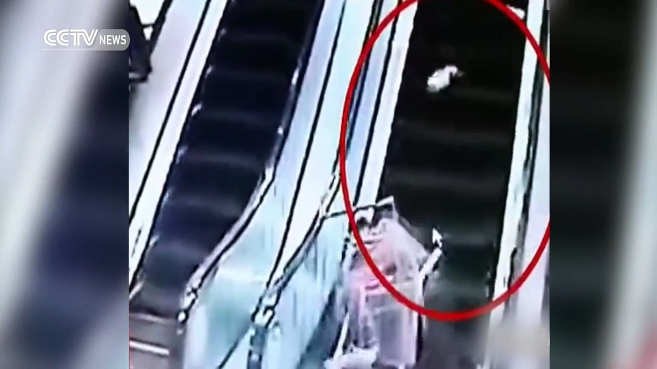 Tai nạn thang cuốn do xe đẩy hàng