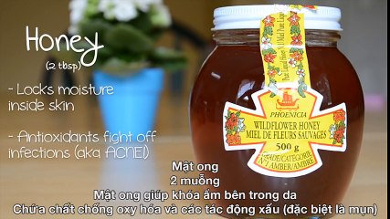 Tự làm mặt nạ cho da mụn và giảm sẹo thâm