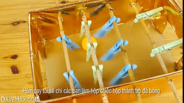 Hôm nay tôi sẽ chỉ các bạn làm hộp chiếc hộp thành trò đá bóng