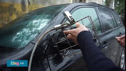 Chiêu đối phó trộm gương ôtô ở Hà Nội