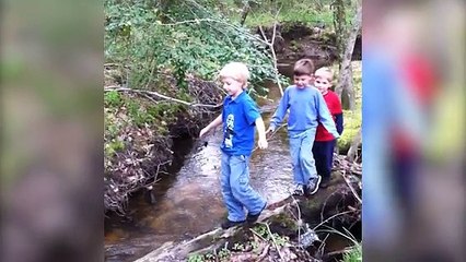 One Young Explorer Takes A Wrong Step