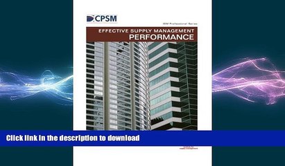 READ  Effective Supply Management Performance (ISM Professional Series Book 2)  GET PDF