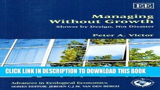 [PDF] Managing Without Growth: Slower by Design, Not Disaster Full Online