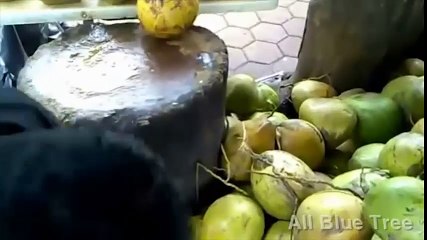 Cao thủ cắt dưa dừa dứa nhanh gọn lẹ chỉ 3 giây