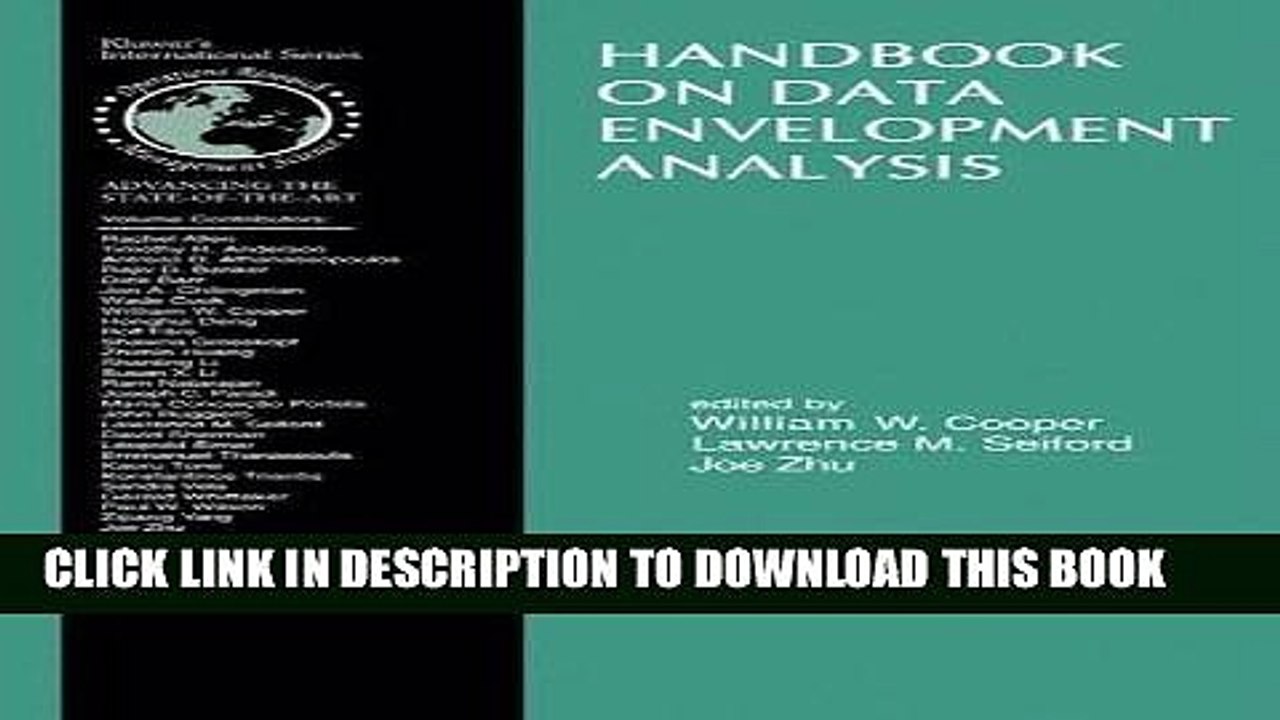 [PDF] Handbook on Data Envelopment Analysis Full Collection