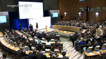 Video herunterladen: UN draws pledges from 50 countries to admit 360,000 refugees