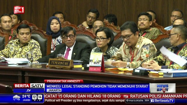 Pernyataan Sri Mulyani Terkait Permohonan Uji Materi UU Tax Amnesty