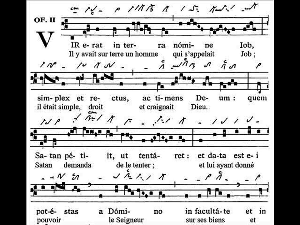 Offertorium Vir erat in terra, Dominica XXVII TpA (27 TO)