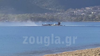 Crash d'un hélicoptère Apache dans la mer en Grèce
