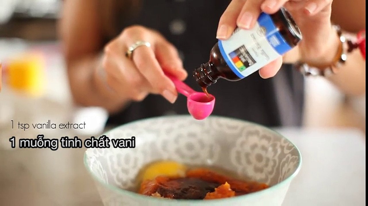 Cách làm muffin bí ngô hạt socola cực đơn giản