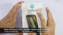 Moto E3 Power Budget Android Phone Unboxing -u0026 Oveview