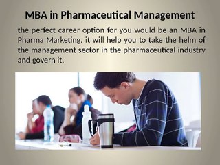 MBA in Pharmaceutical Management