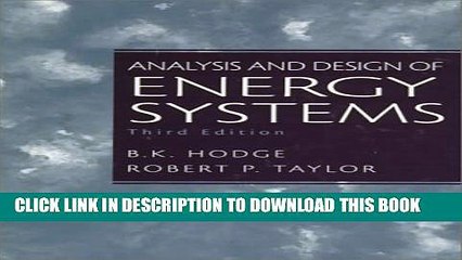[PDF] Analysis and Design of Energy Systems (3rd Edition) Full Online