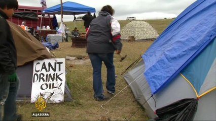 Native American tribe takes oil fight to the UN