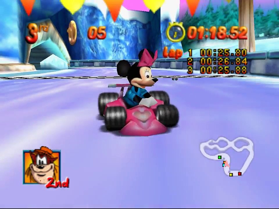 Mickey's Speedway USA - Giant Minnie and tiny racers 2_2