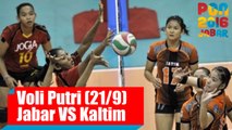 Voli Indoor - (Putri) Jawa Barat vs Kalimantan Timur, Rabu (21/09)