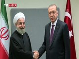 Cumhurbaşkanı Erdoğan, İran Cumhurbaşkanı Ruhani ile görüştü