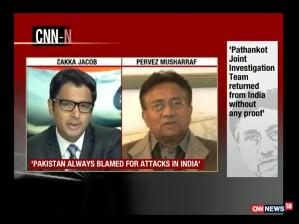 Pervez Musharraf Mouth Breaking Reply To Indian Anchor