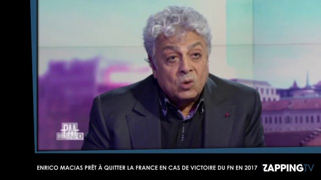 Marine Le Pen élue en 2017 : Enrico Macias prêt à quitter la France (Vidéo)