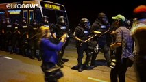 مجروح شدن ۱۲ پلیس در پی اعتراض خیابانی در کارولینای شمالی