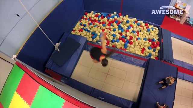 Trampoline Wall Tricks by Sam Sendel | People are Awesome 2016