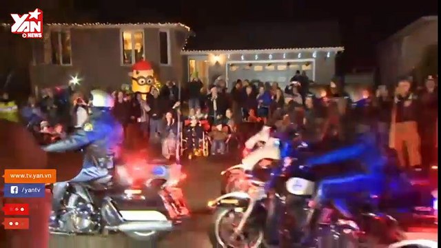 Khu phố tổ chức giáng sinh sớm cho bé trai ung thư 7 tuổi