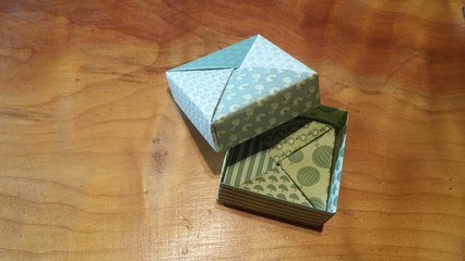 tuto boîte origami