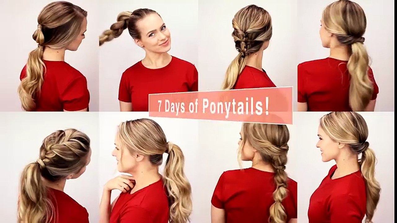 Kiểu tóc cột đuôi gà 7 kiểu cho cả tuần xinh xắn