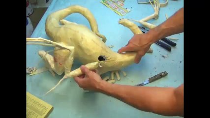 Tái hiện cách làm rồng giấy cực đẹp mắt