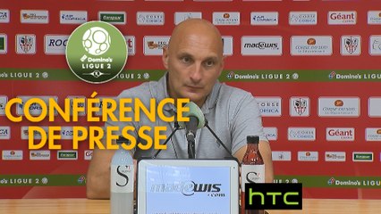 Conférence de presse AC Ajaccio - AJ Auxerre (2-0) : Olivier PANTALONI (ACA) - Viorel MOLDOVAN (AJA) - 2016/2017