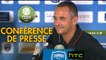Conférence de presse Chamois Niortais - Gazélec FC Ajaccio (0-0) : Denis RENAUD (CNFC) - Jean-Luc VANNUCHI (GFCA) - 2016/2017