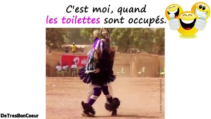 Quand les toilettes sont occupés