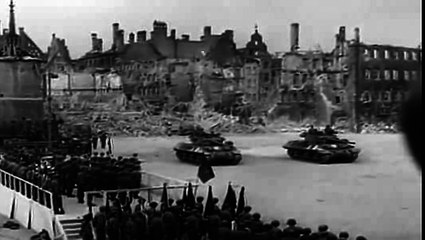 Flag-Raising Ceremony (3rd Division) Nuremberg, Germany, 04/15/1945