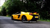 McLaren 650s Spider - road test - loud V8 sound !