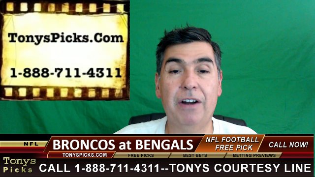 Cincinnati Bengals vs. Denver Broncos Free Pick Prediction NFL Pro Football Odds Preview 9-25-2016