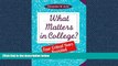 Choose Book What Matters in College?: Four Critical Years Revisited