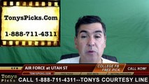 Utah St Aggies vs. Air Force Falcons Free Pick Prediction NCAA College Football Odds Preview 9/24/2016