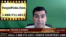 Purdue Boilermakers vs. Nevada Wolf Pack Free Pick Prediction NCAA College Football Odds Preview 9/24/2016